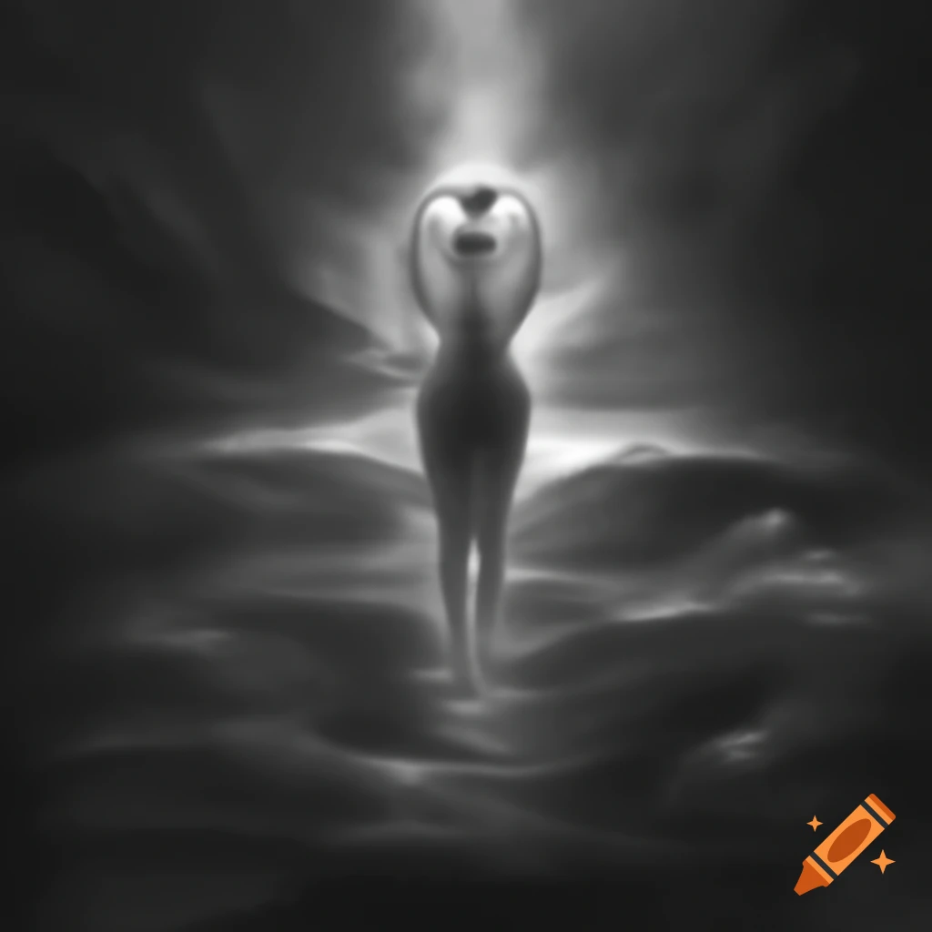Surrealist monochrome artwork