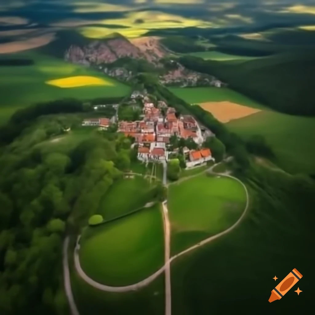 City and countryside blending together