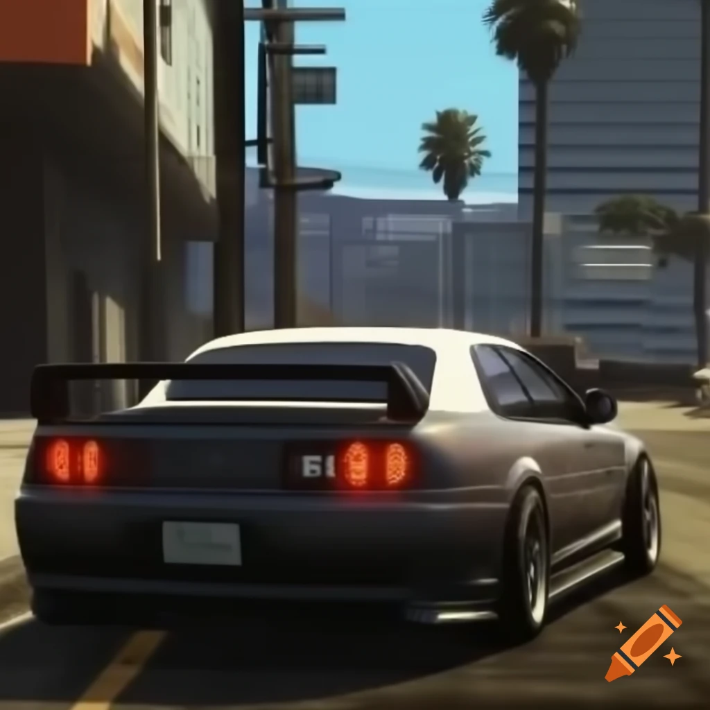 Urban landscape reminiscent of Grand Theft Auto: San Andreas
