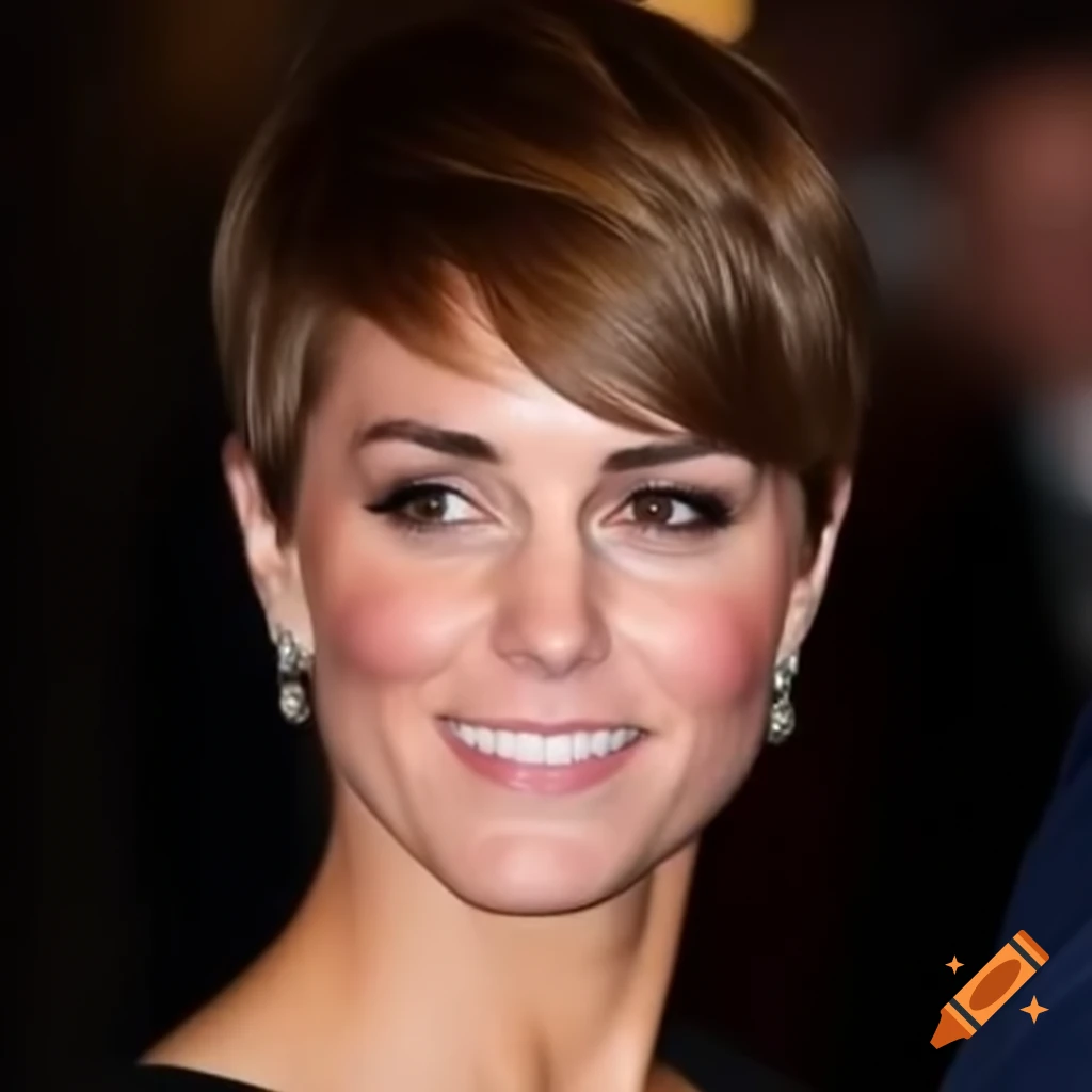 Catherine Middleton showcases her new pixie haircut with clippered back and sides