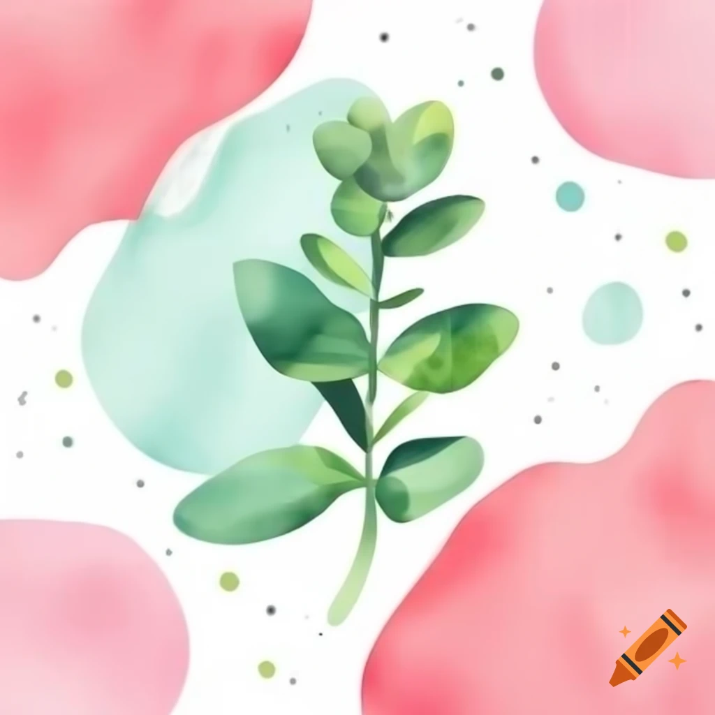 Mint and pink abstract background art design