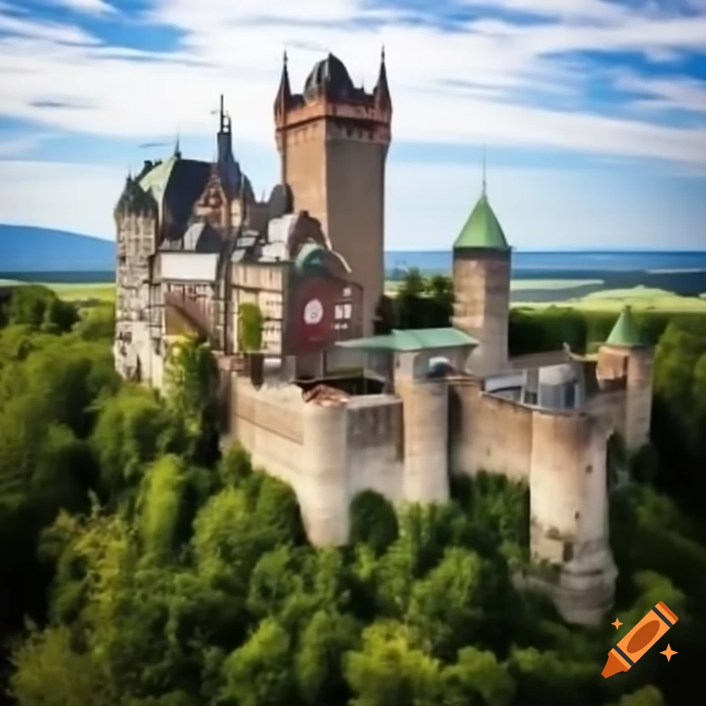 Historic Burg Nideggen castle in Germany