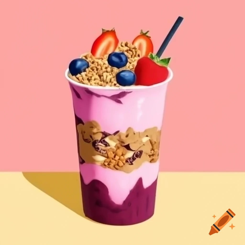 A a Cup Topped With Fruit And Granola On Craiyon a-a-cup-topped-with-fruit-and-granola-on-craiyon