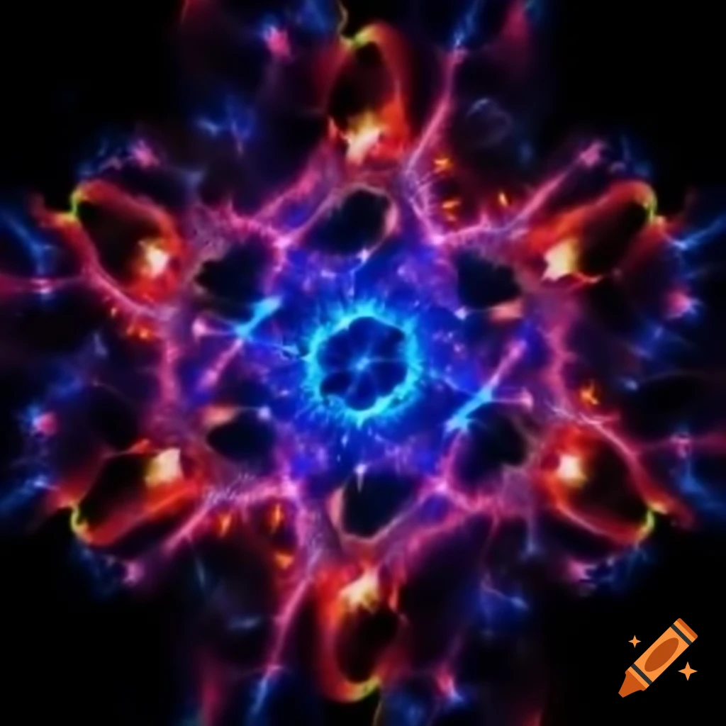 Conceptual illustration of quantum entanglement in physics