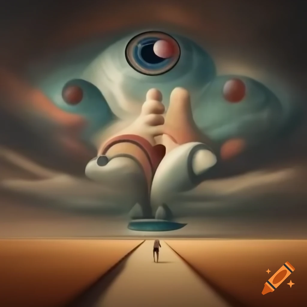 Surrealist art composition