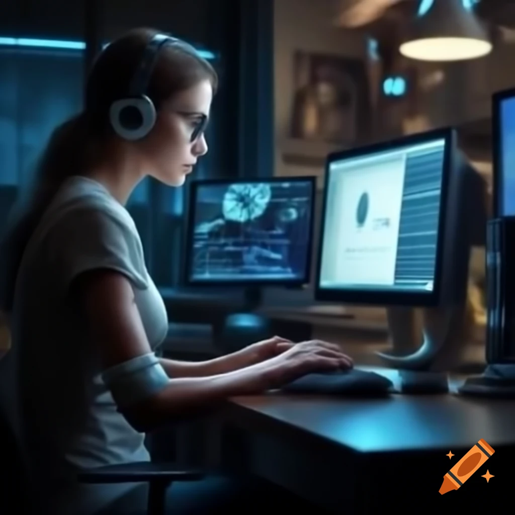 Illustration of a computer engaging in information theft or data search