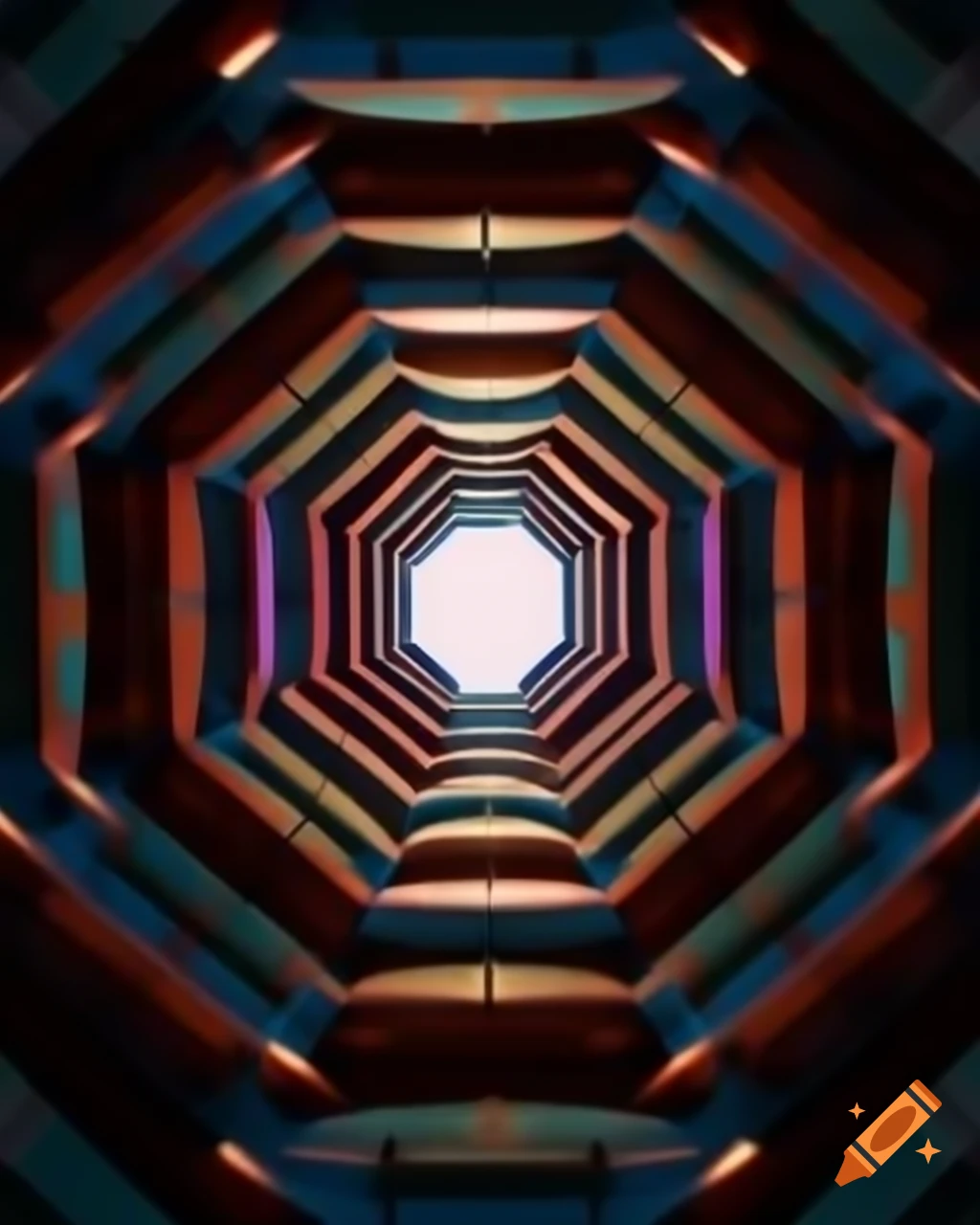 Abstract fine art featuring geometric shapes and bold colors
