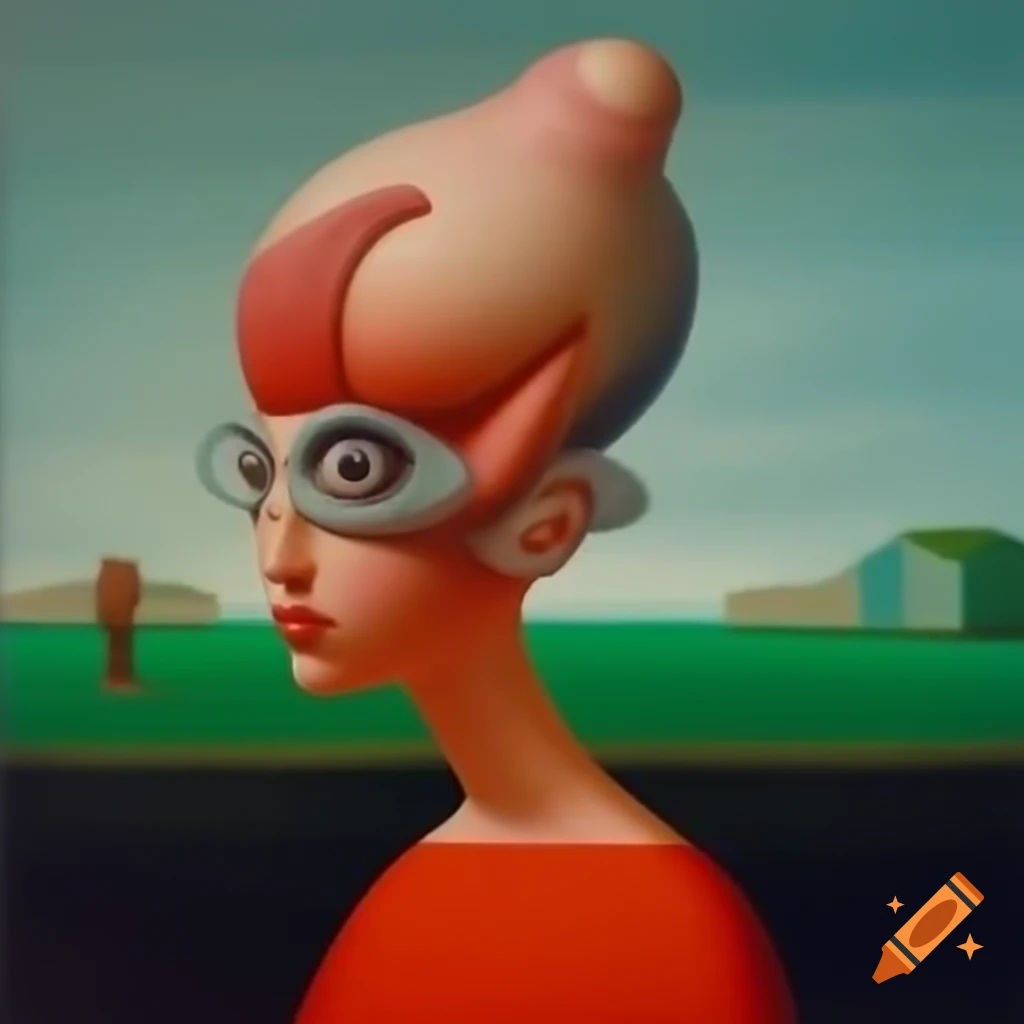 Surrealist art composition
