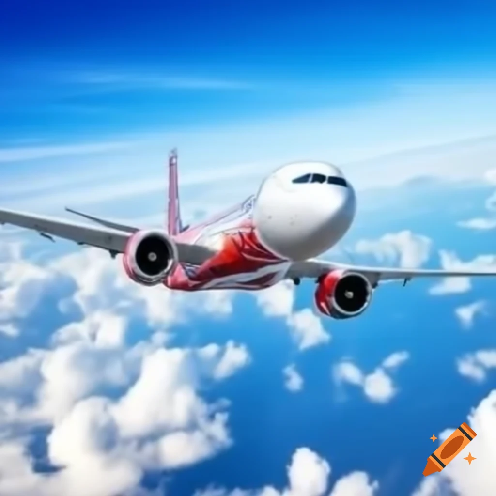 Airplane in flight