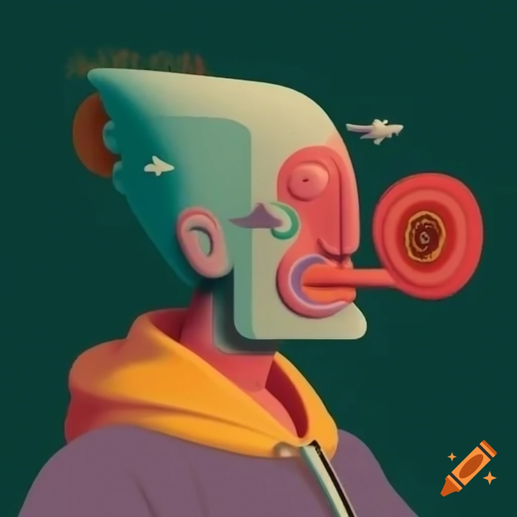Surrealist art composition