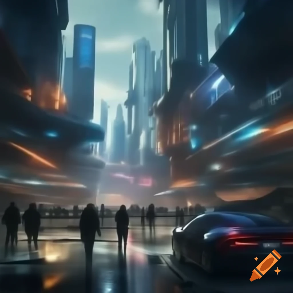 Futuristic cityscape showcasing advanced architecture
