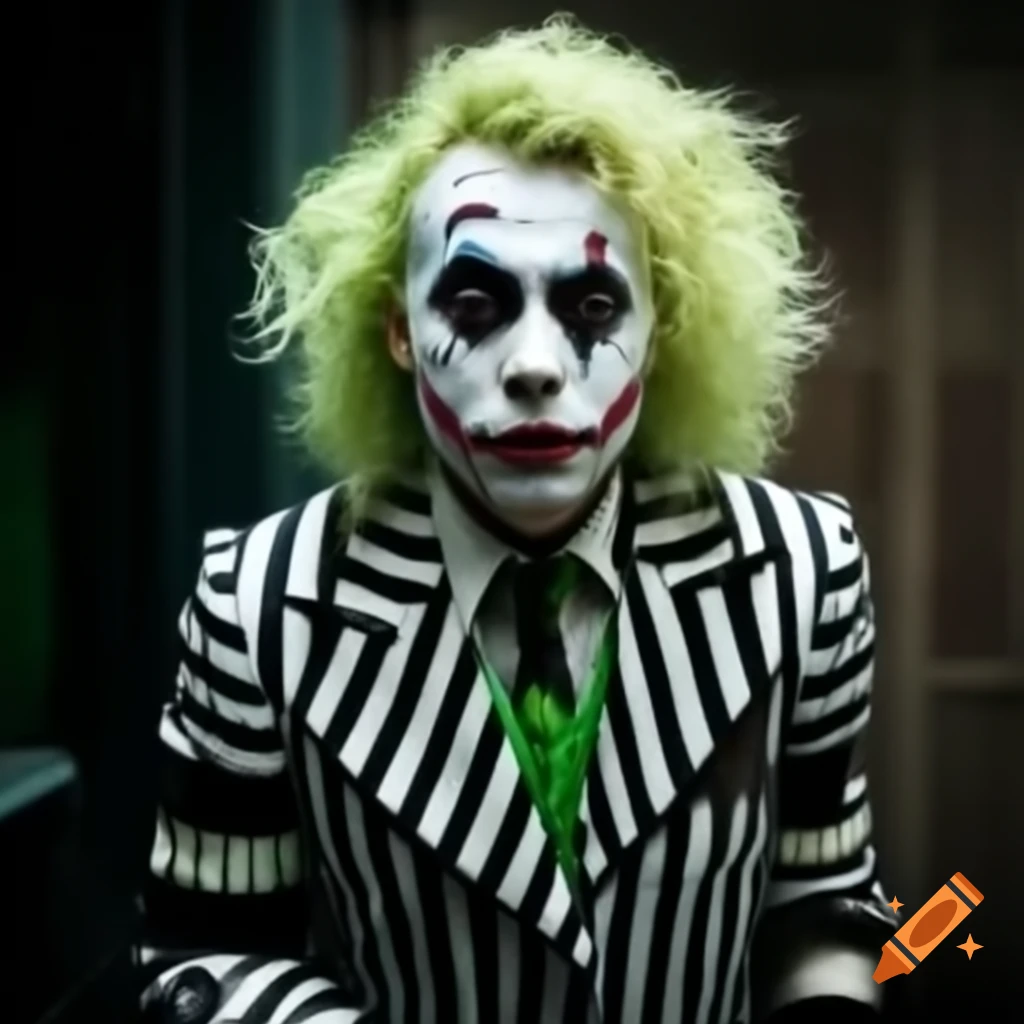 Sebastian Stan Resembling Beetlejuice On Craiyon