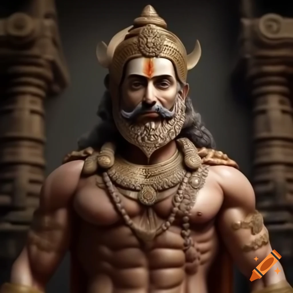 11th century Hindu emperor with muscular build ruling Indian subcontinent