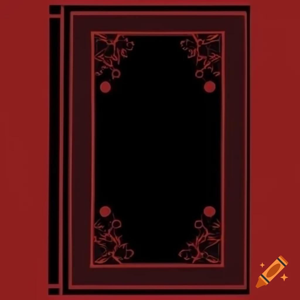 Black and red book cover design