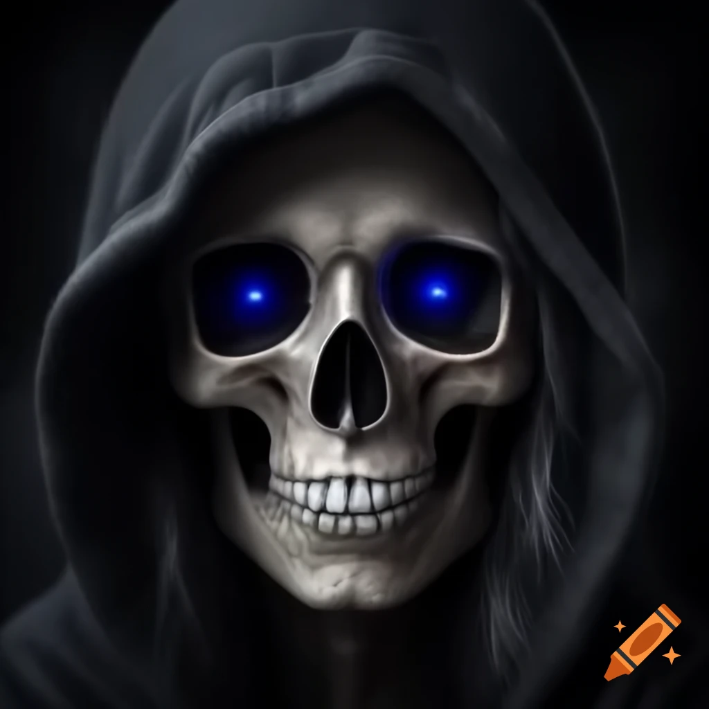 Artistic representation of a skull girl