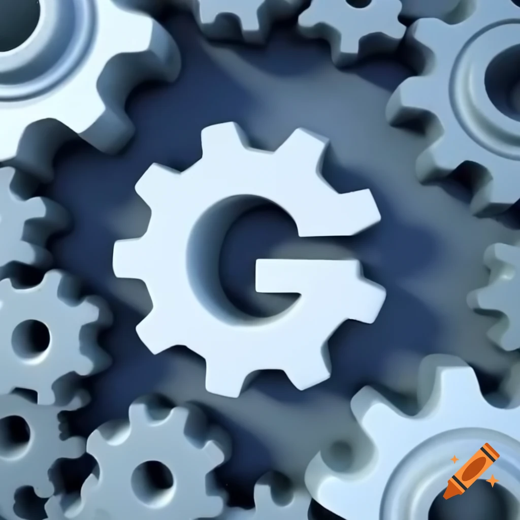 Gear-shaped logo featuring the letter G