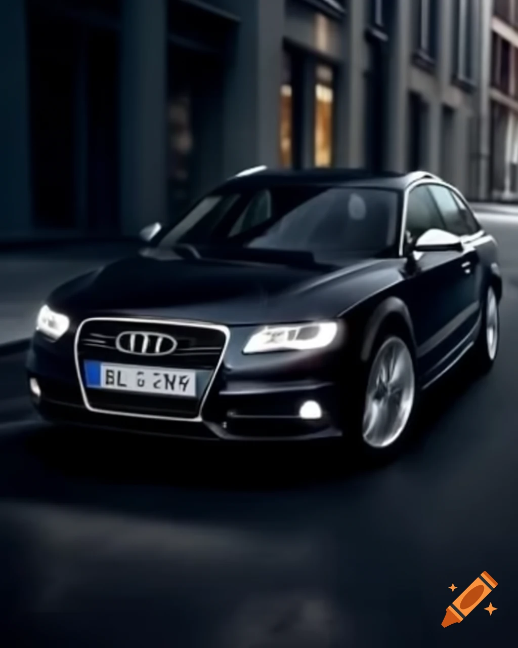 2010 black Audi S4 saloon with sleek design