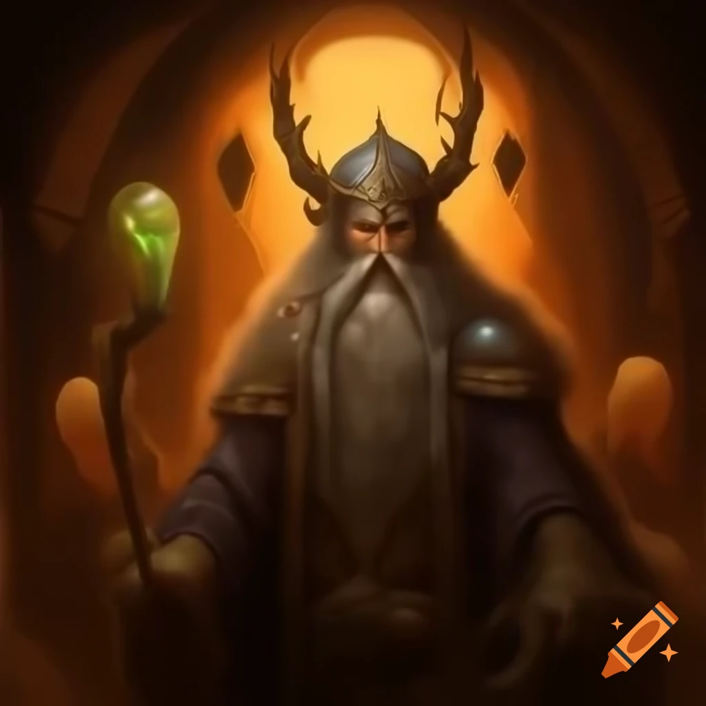 Majestical fantasy quest guide with enchanting elements