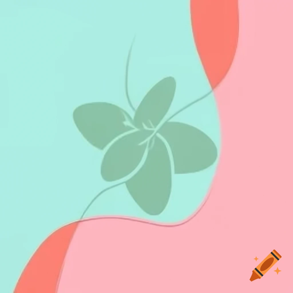 Mint and pink abstract background art design