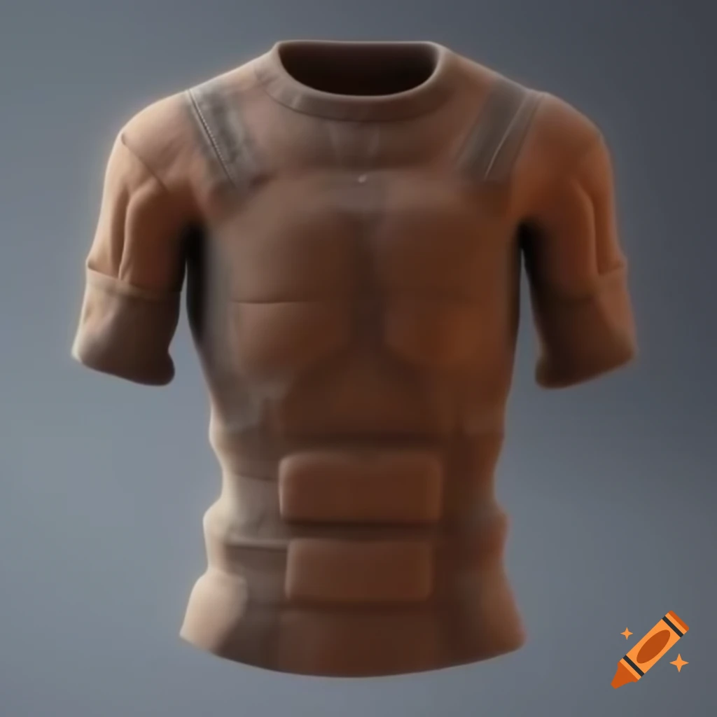 Ancient sci-fi compression shirt with bulky padding