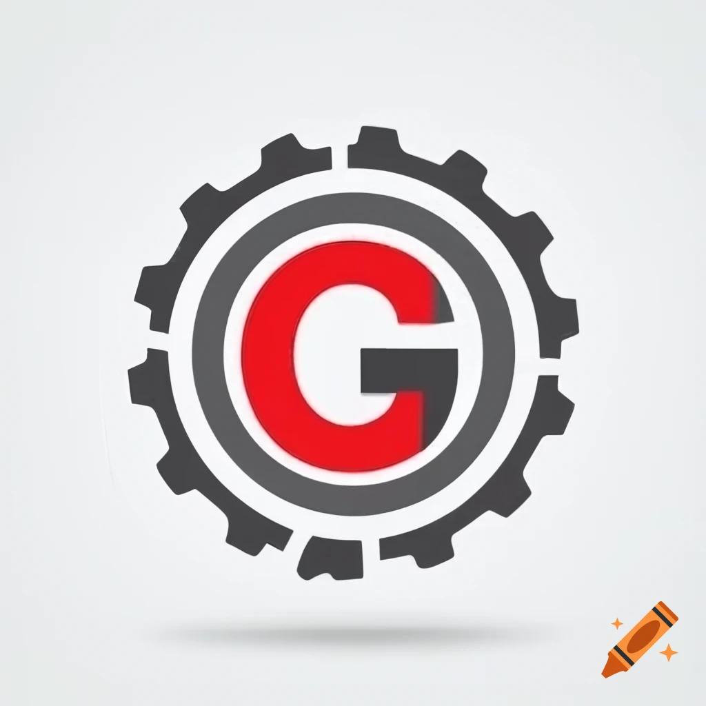 Gear shaped logo featuring the letter G