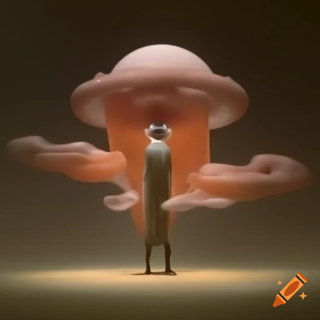 Surrealist artwork with abstract and dream-like elements