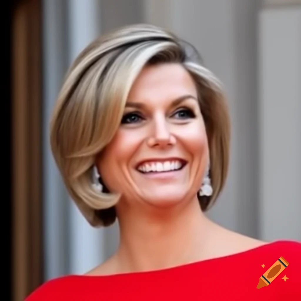 Queen Maxima showcasing her new short haircut