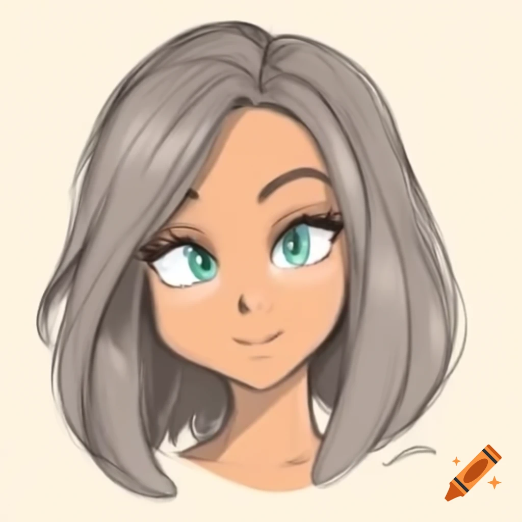 Sally Acorn character from Sonic with mixed brown and gray hair