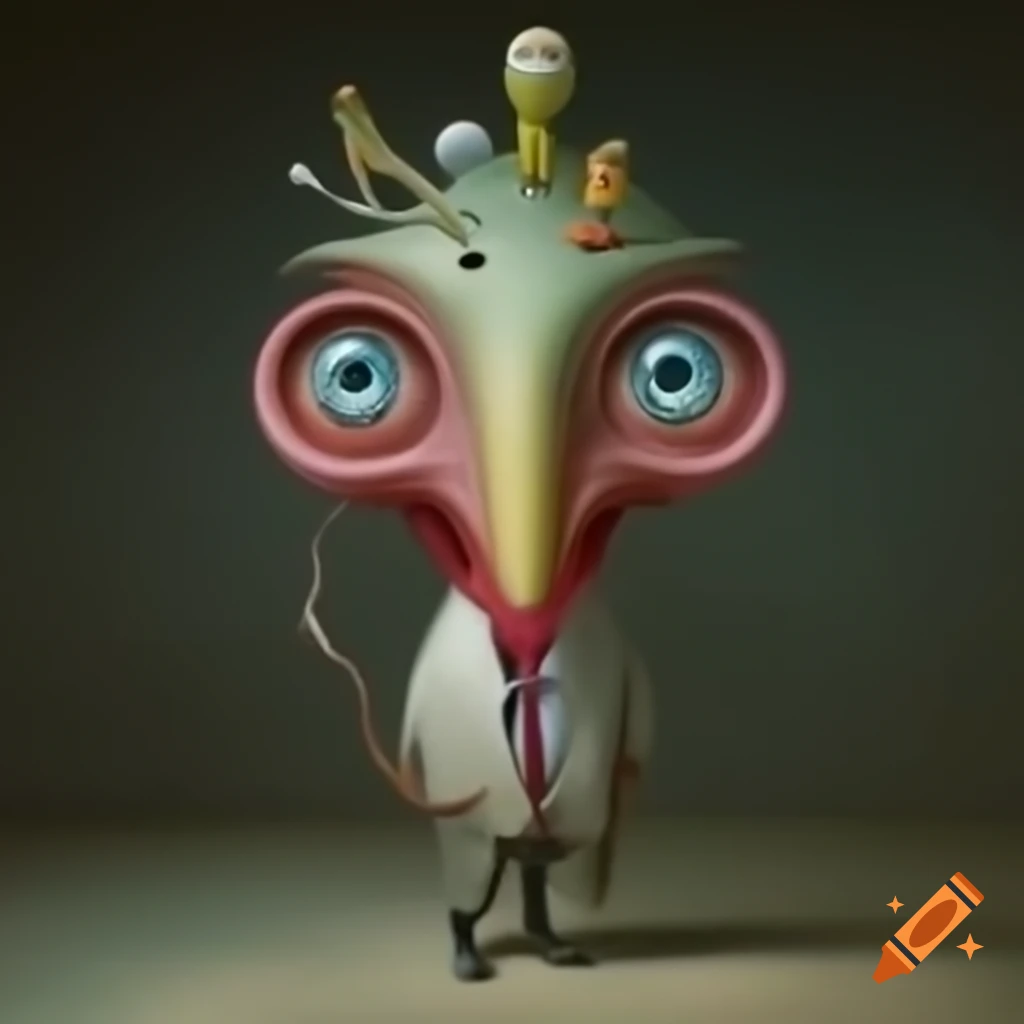 Surrealist artwork with dreamlike elements