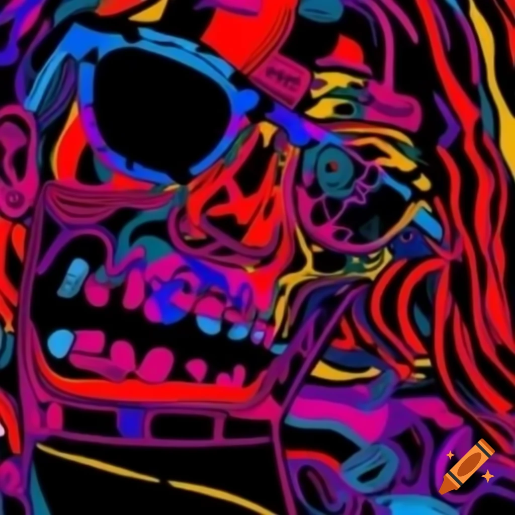 Abstract colorful representation of a creative mind