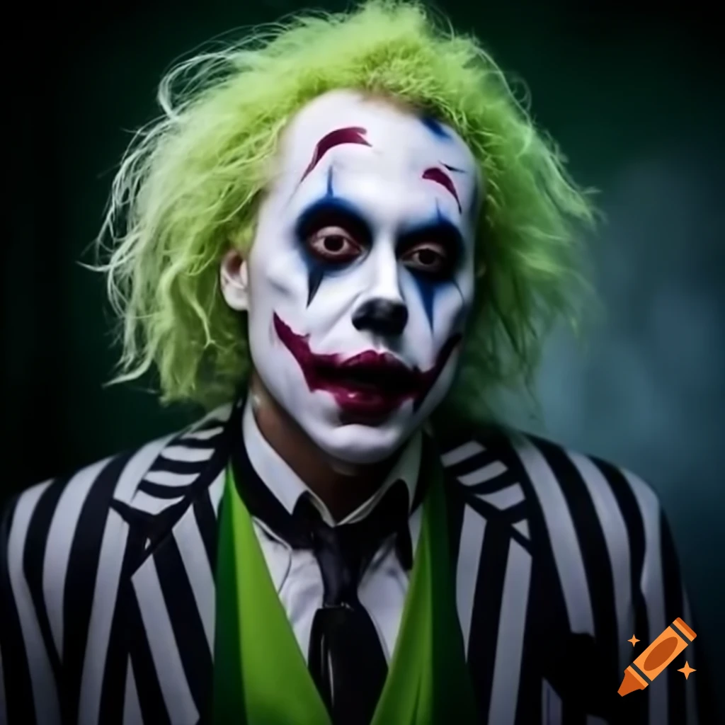Sebastian Stan in hyper-realistic Beetlejuice cosplay