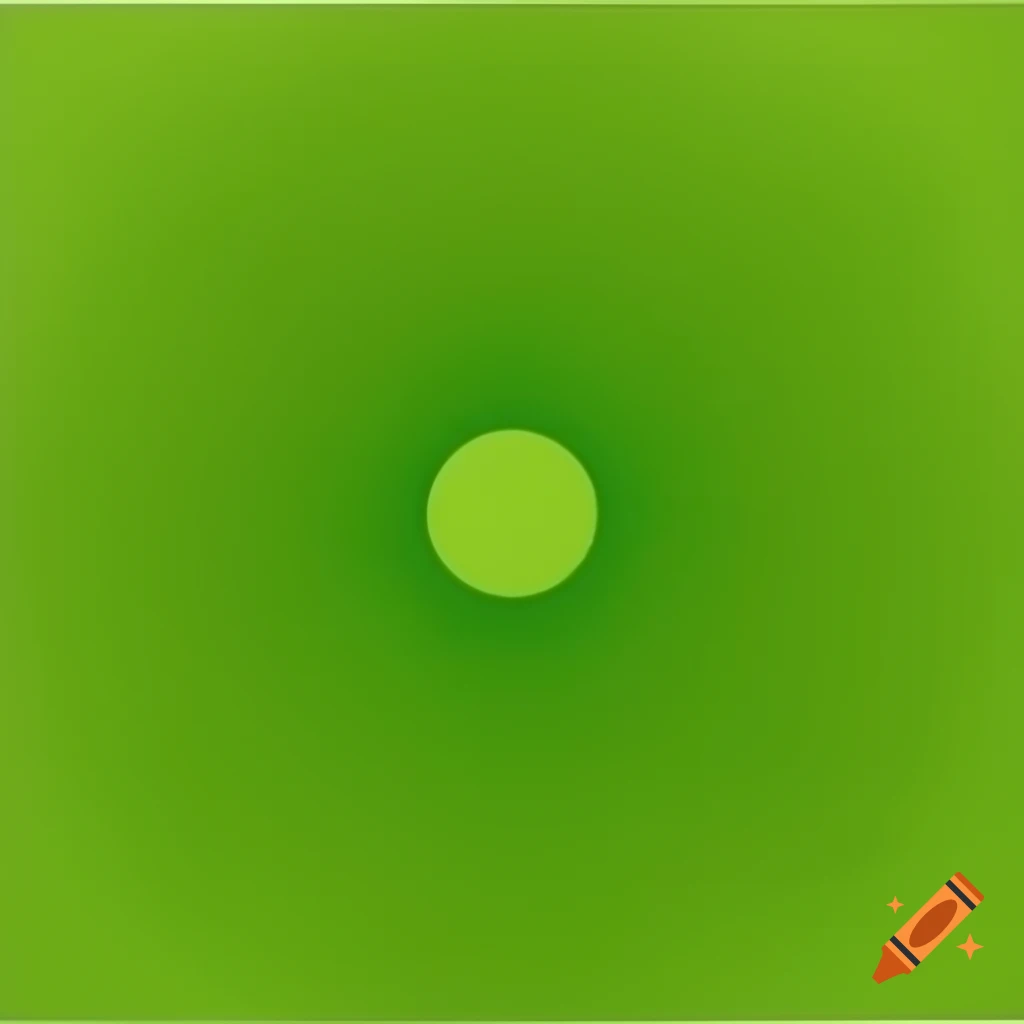 Abstract cubist depiction of a green sun