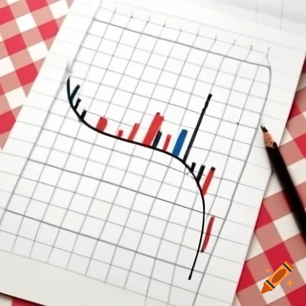 S shaped curve on chequered paper pencil drawing of math graph on craiyon
