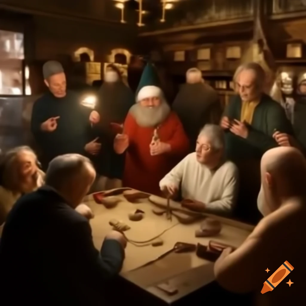 Magic the Gathering tournament held at an antique Christmas store