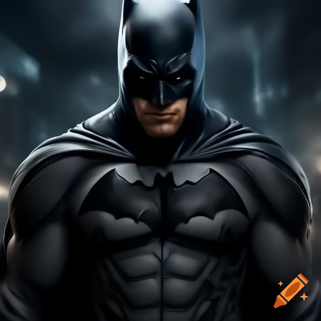 Batman wearing a firefighter jacket