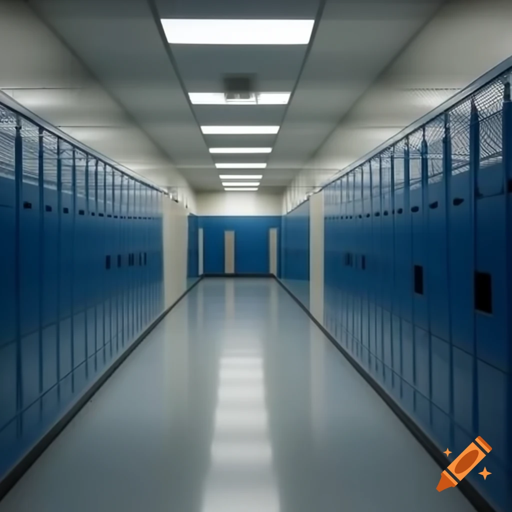School locker in hallway