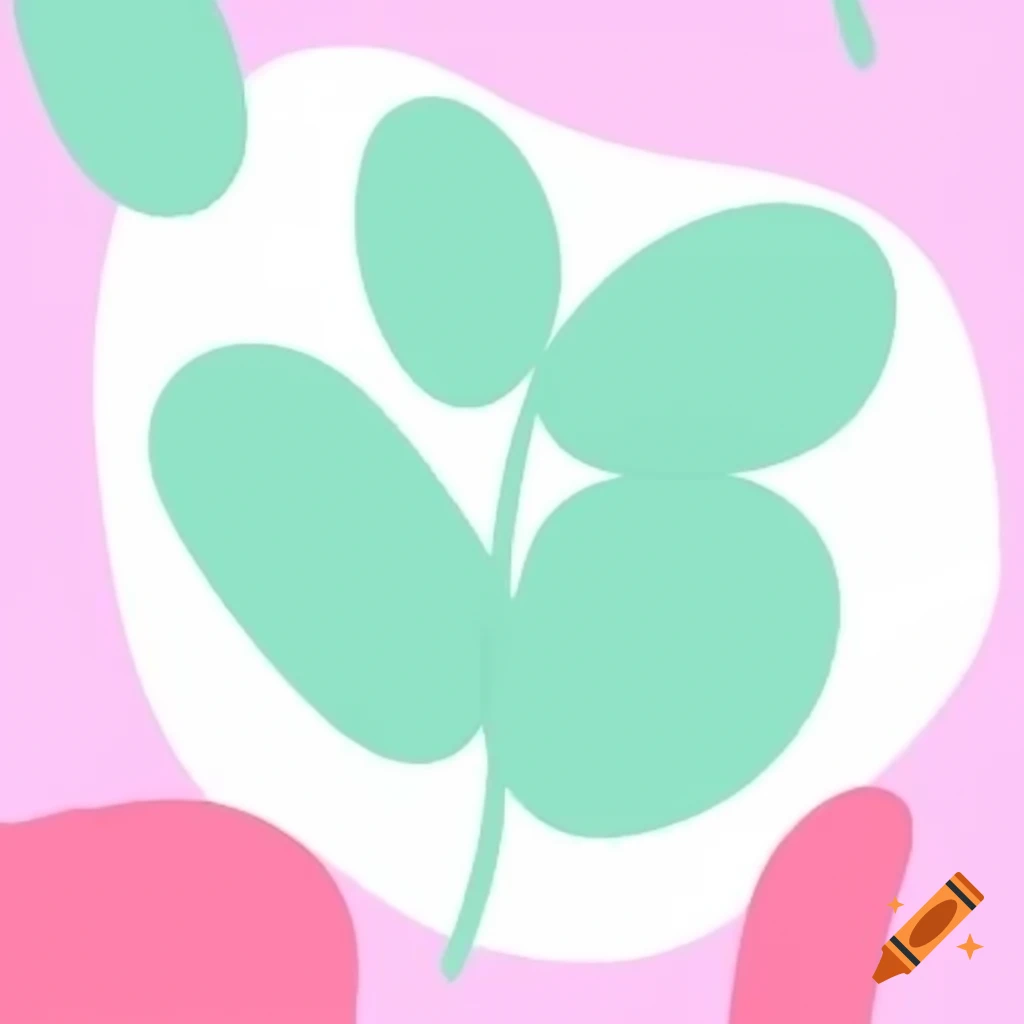 Mint and pink abstract background art design