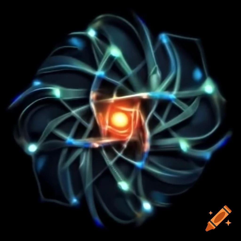 Conceptual illustration of quantum entanglement in physics