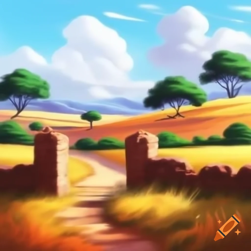 Traditional landscape wall art featuring natural scenery