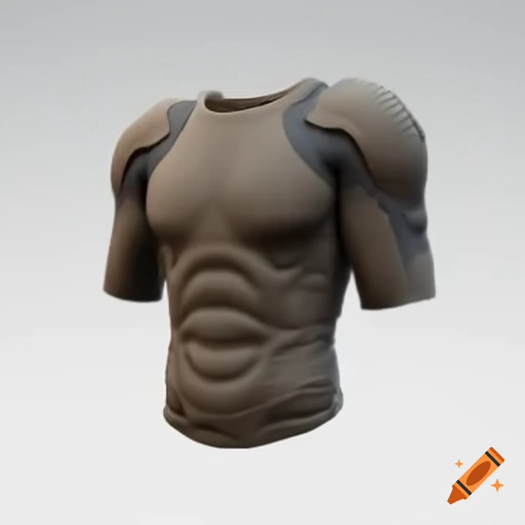 Ancient sci-fi compression shirt with bulky padding