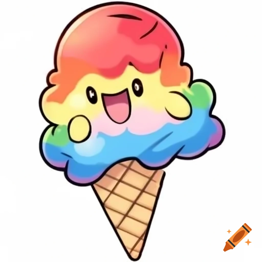 LGBTQ+ themed Ice Cream Pokémon in Sugimori art style