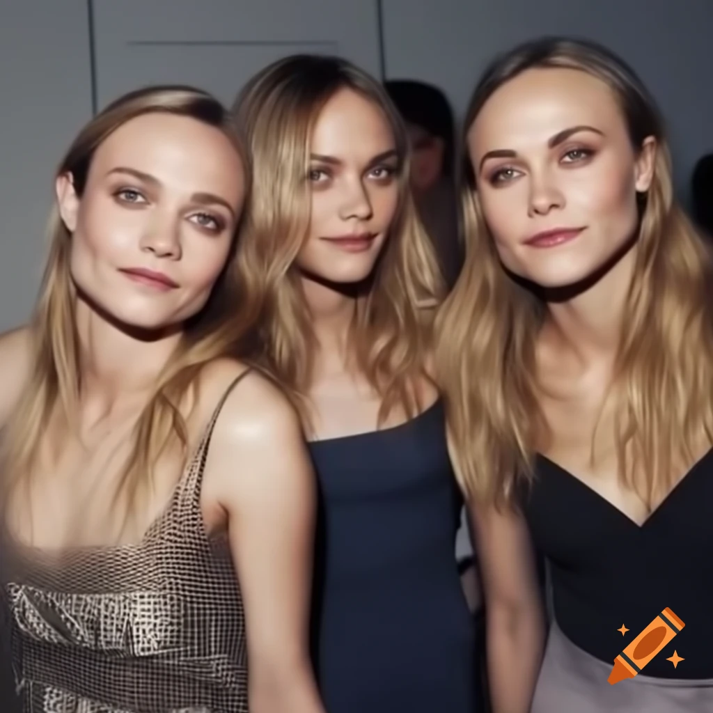 Diane Kruger alongside Vanessa Ray