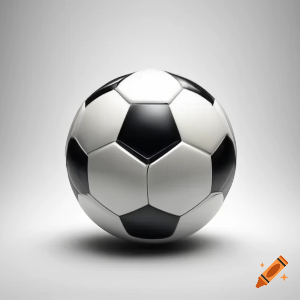 Soccer ball on white background