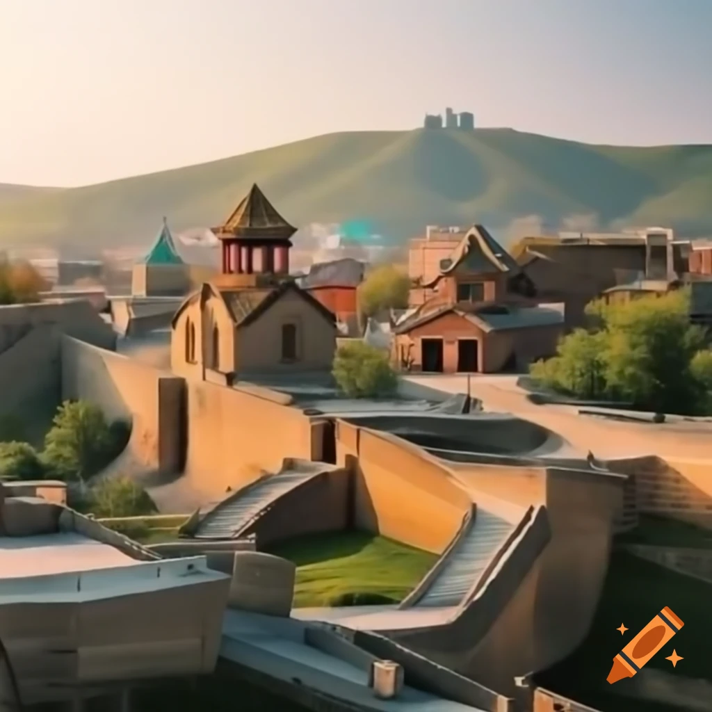 Ancient Roman architecture in Tbilisi and Beijing
