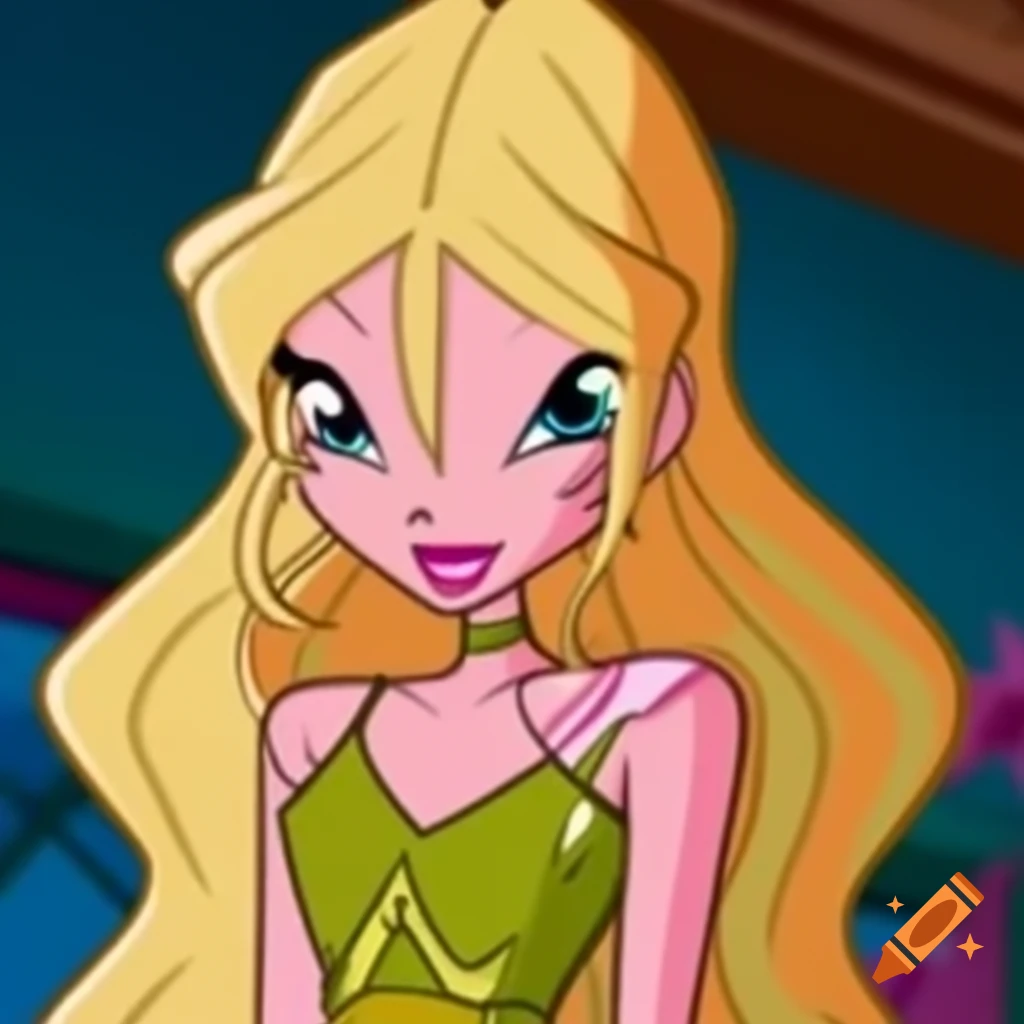 Blonde Winx fairy in full body