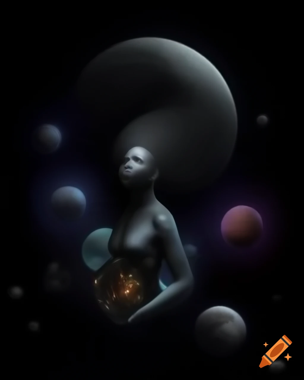 Black Velvet Void depicting deeper Core Star dimension with un-manifest life and power