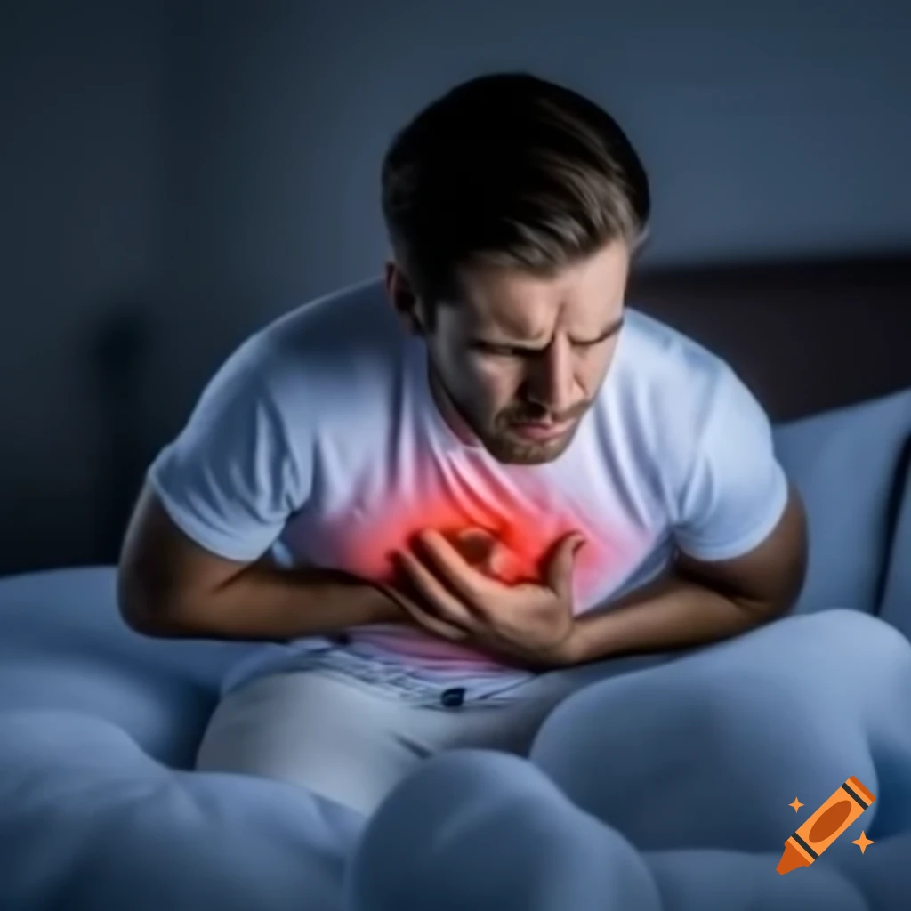 Man struggling with joint pain while getting out of bed