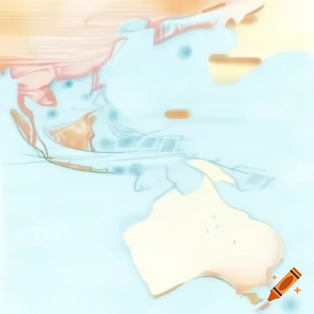 Instructions for outlining continents using a reference map