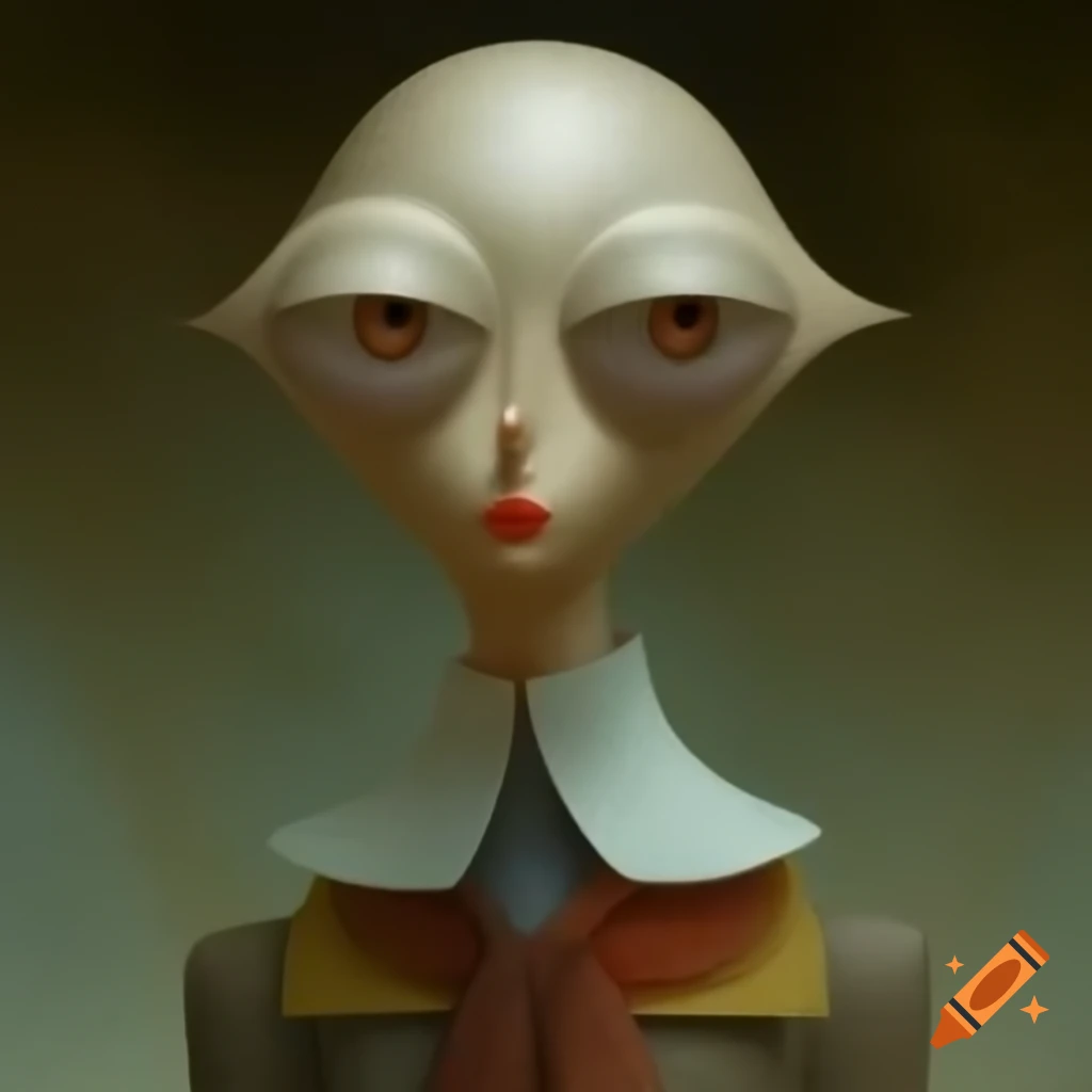 Surrealist artwork with abstract forms and dreamlike qualities