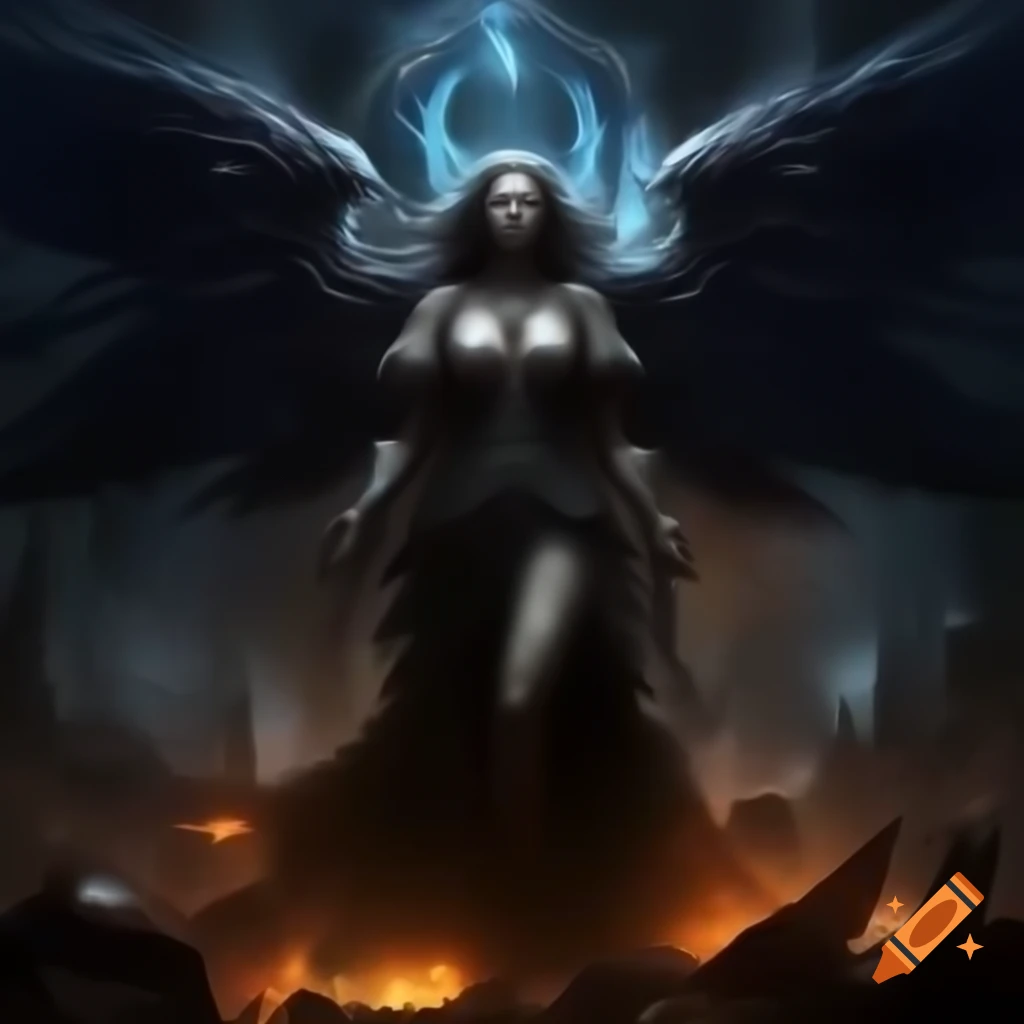 Intense dream realm battle scene with radiant character Aurelia